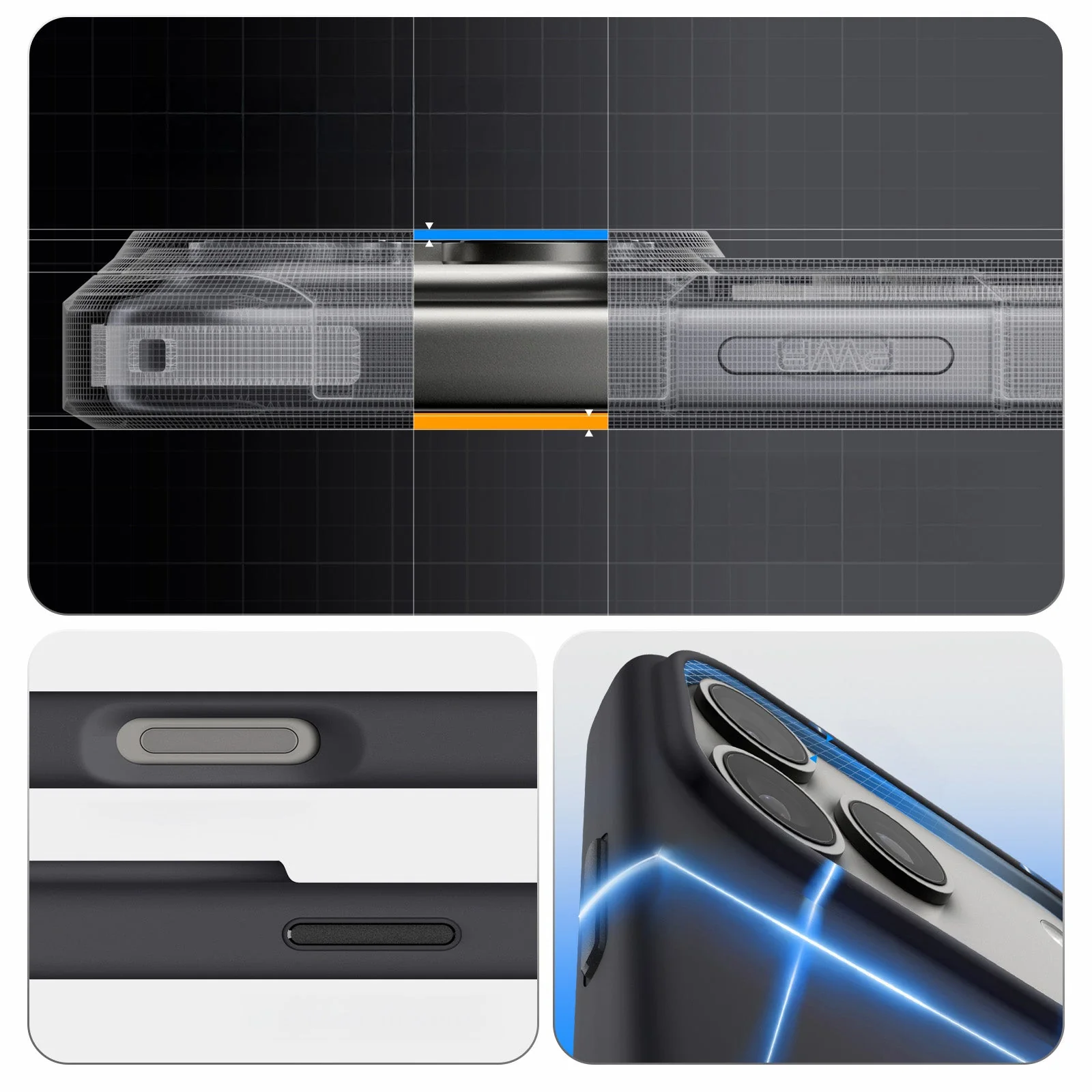 Handyhülle für iPhone 17 Pro Max, Spigen Silicone Fit Mag mit MagSafe, Schwarz - Image 2