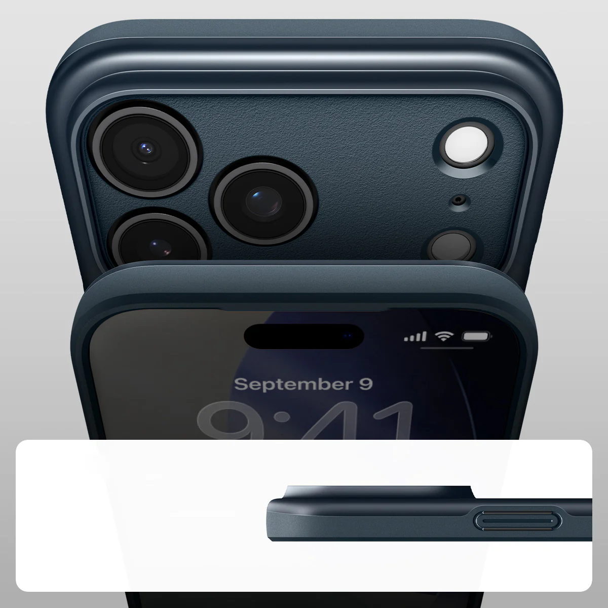 Handyhülle für iPhone 17 Pro Max, Spigen Thin Fit Mag mit MagSafe, Dunkelblau - Image 2