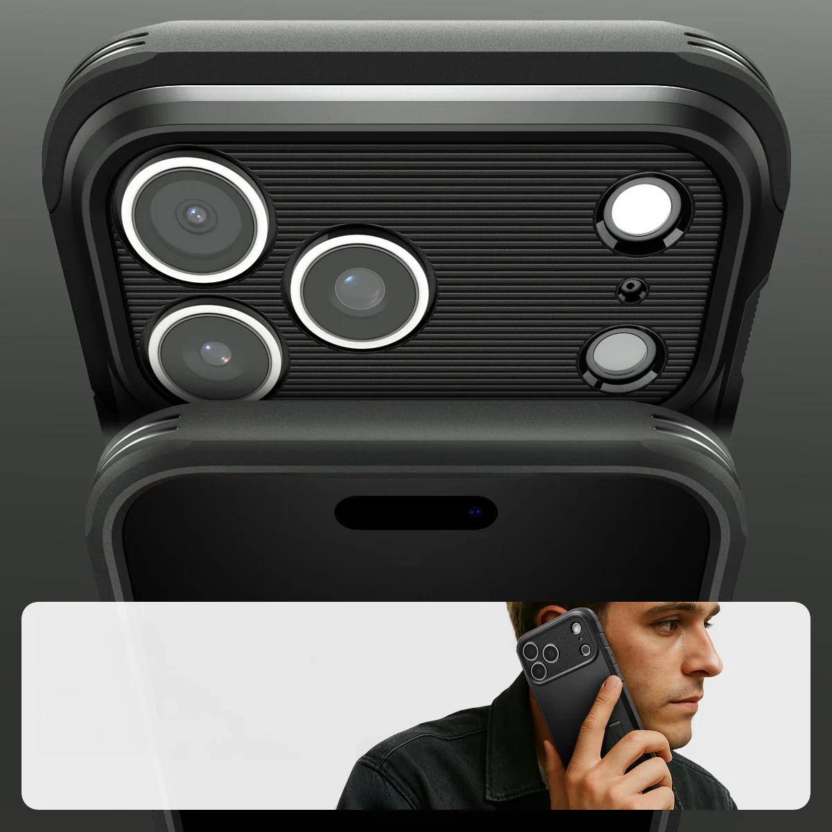 Handyhülle für iPhone 17 Pro Max, Spigen Tough Armor T Mag (CC) mit MagSafe, Schwarz - Image 16