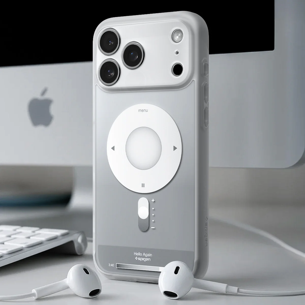 Handyhülle für iPhone 17 Pro Max, Spigen Ultra Hybrid Mag mit MagSafe, Grau-Weiß (Classic) - Image 10
