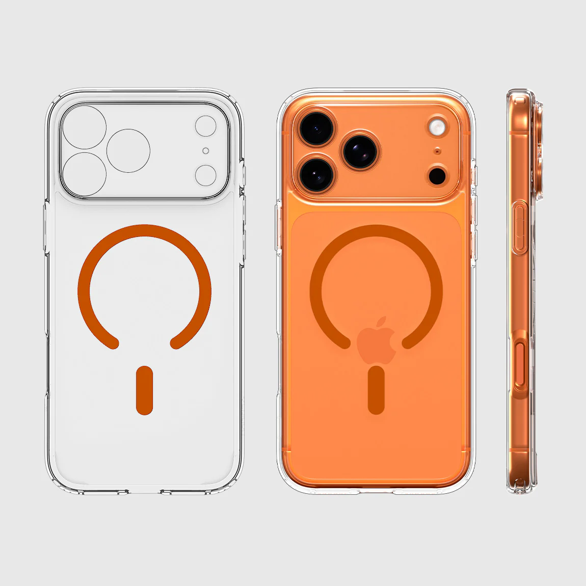 Handyhülle für iPhone 17 Pro Max, Spigen Ultra Hybrid Mag mit MagSafe, Transparent-Orange - Image 10