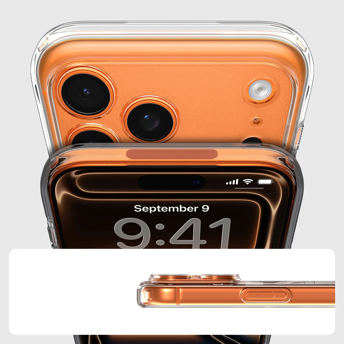 Handyhülle für iPhone 17 Pro Max, Spigen Ultra Hybrid Mag mit MagSafe, Transparent-Orange - Image 11