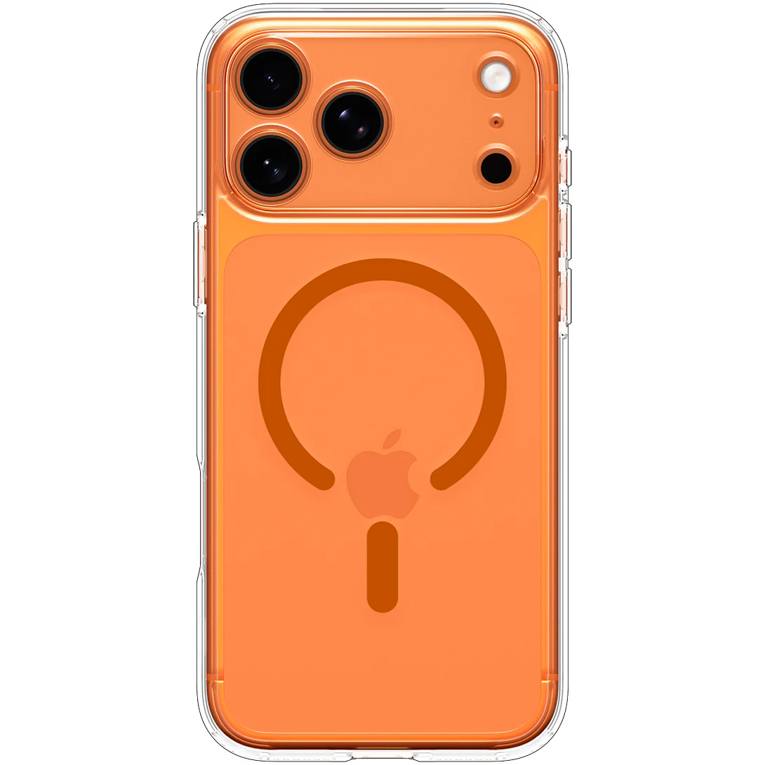 Handyhülle für iPhone 17 Pro Max, Spigen Ultra Hybrid Mag mit MagSafe, Transparent-Orange - Image 2
