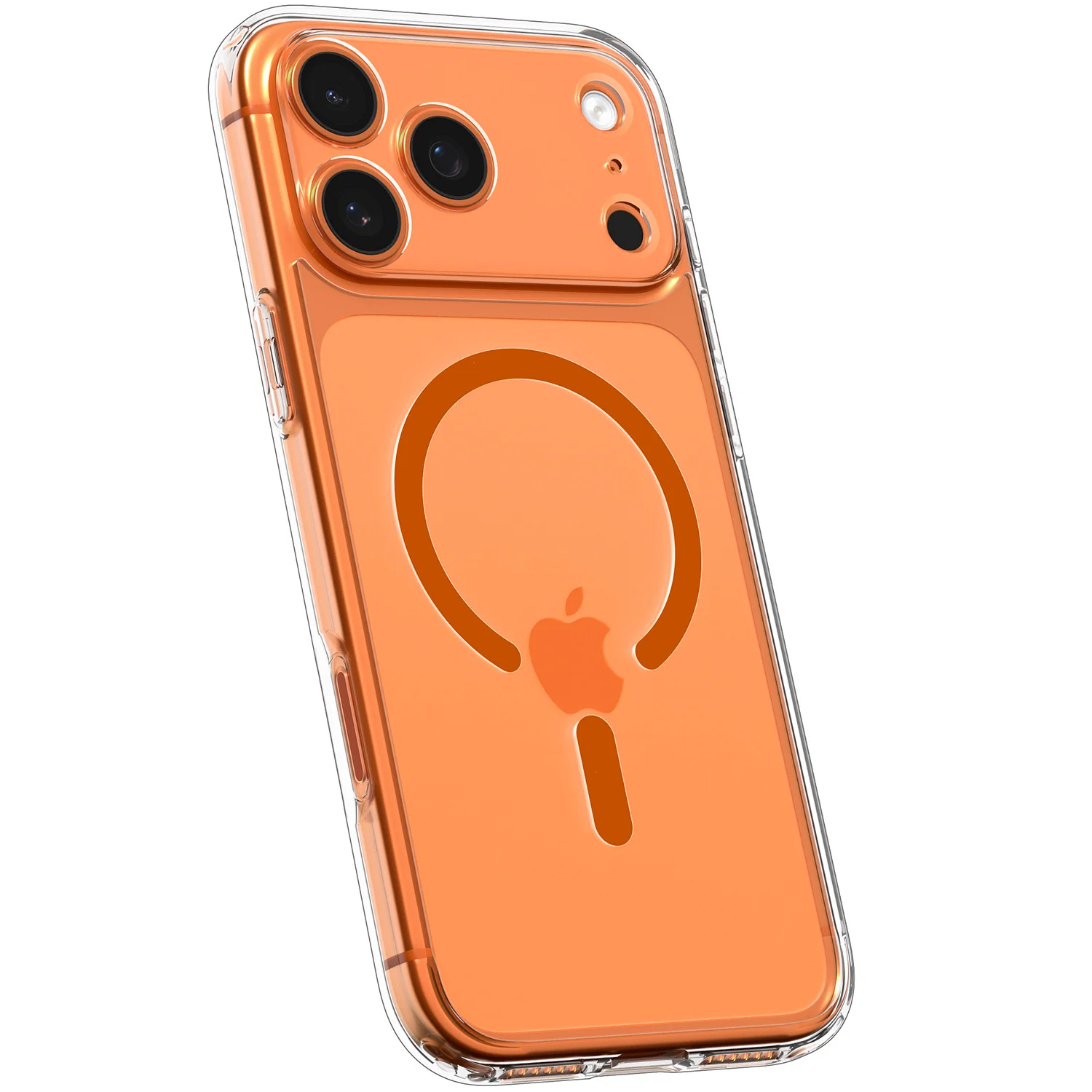 Handyhülle für iPhone 17 Pro Max, Spigen Ultra Hybrid Mag mit MagSafe, Transparent-Orange - Image 3
