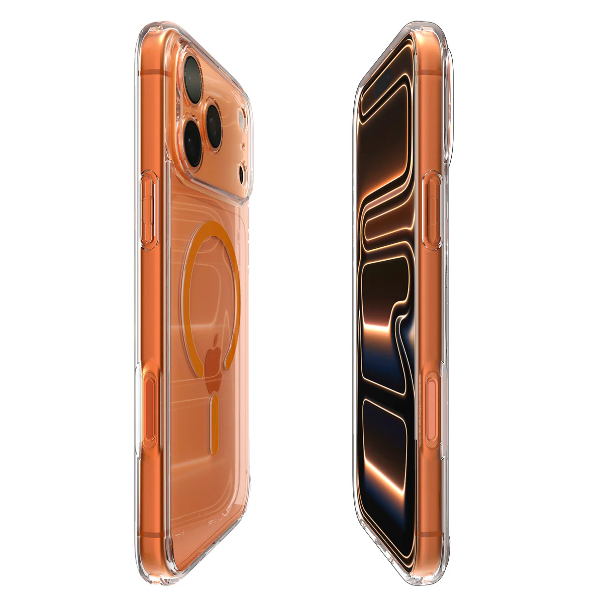 Handyhülle für iPhone 17 Pro Max, Spigen Ultra Hybrid Mag mit MagSafe, Transparent-Orange - Image 4