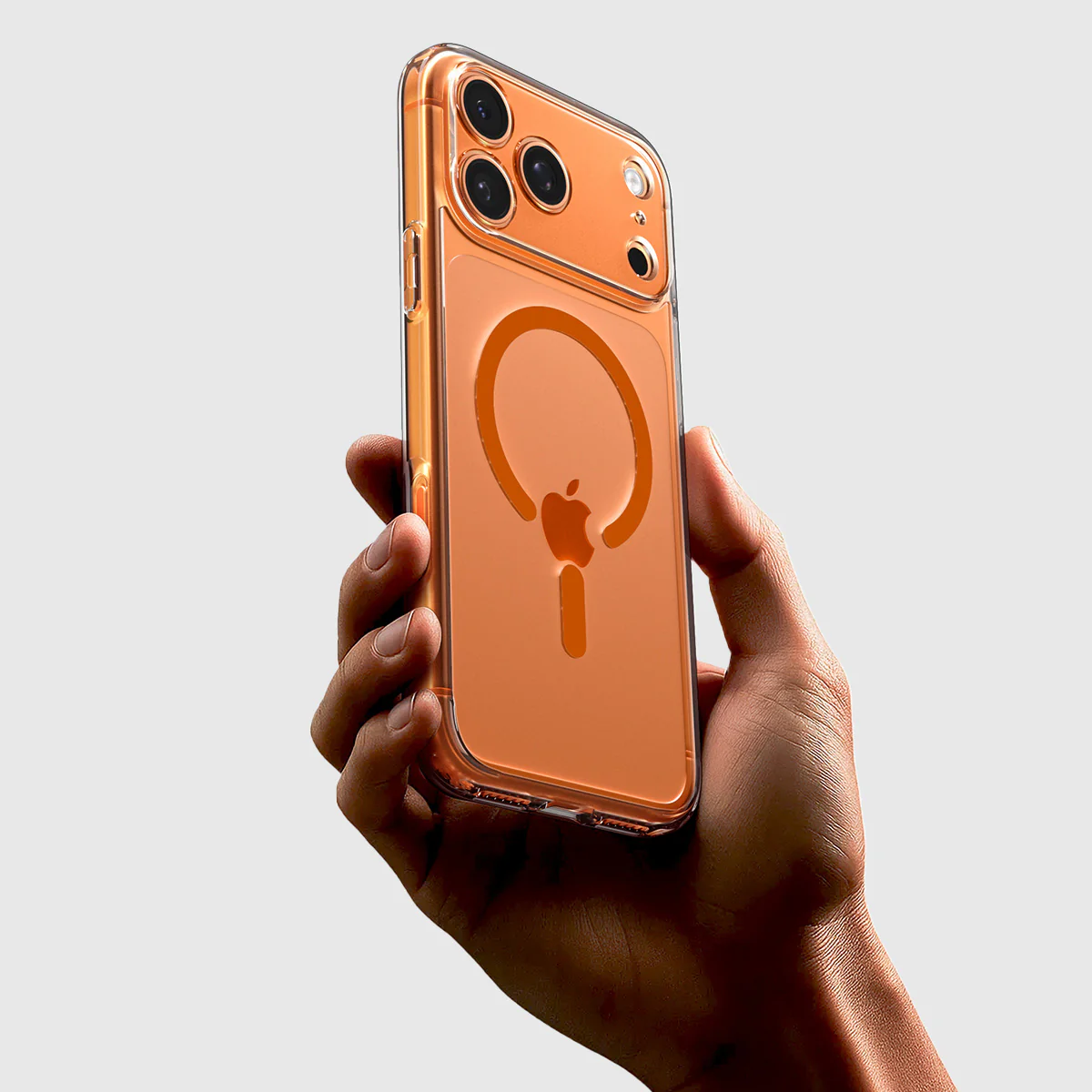 Handyhülle für iPhone 17 Pro Max, Spigen Ultra Hybrid Mag mit MagSafe, Transparent-Orange - Image 8