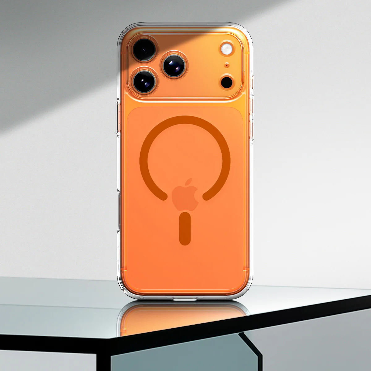 Handyhülle für iPhone 17 Pro Max, Spigen Ultra Hybrid Mag mit MagSafe, Transparent-Orange - Image 9