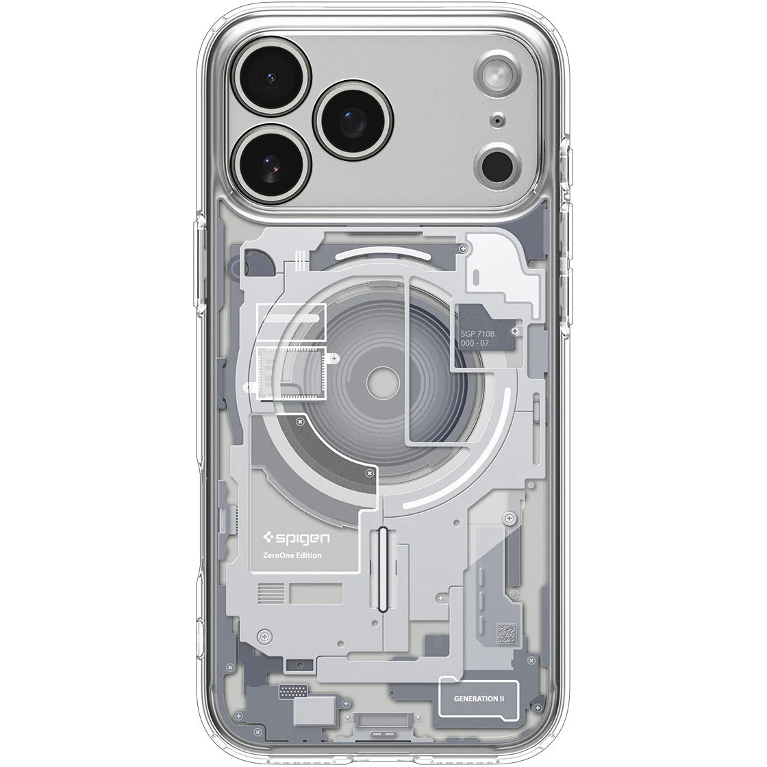 Handyhülle für iPhone 17 Pro Max, Spigen Ultra Hybrid Mag mit MagSafe, Weiß-Grau (Zero One) - Image 10