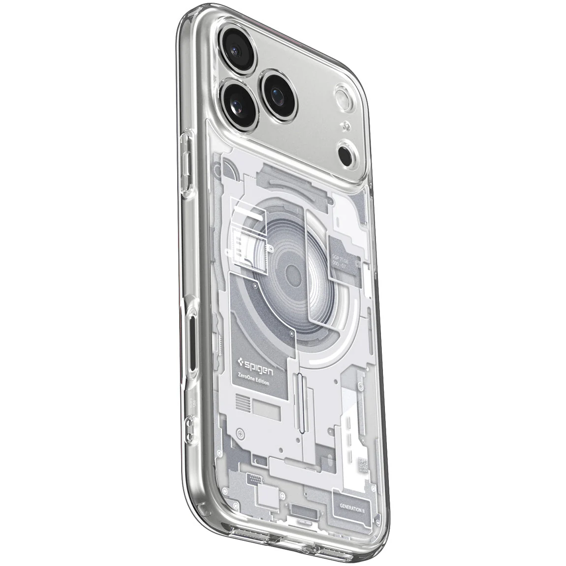Handyhülle für iPhone 17 Pro Max, Spigen Ultra Hybrid Mag mit MagSafe, Weiß-Grau (Zero One) - Image 12