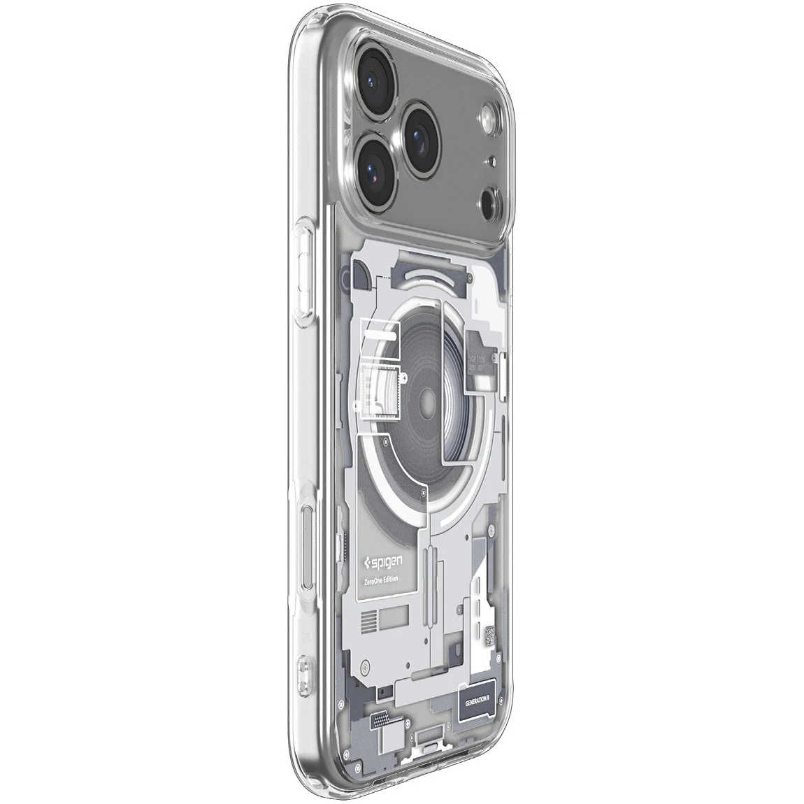 Handyhülle für iPhone 17 Pro Max, Spigen Ultra Hybrid Mag mit MagSafe, Weiß-Grau (Zero One) - Image 13