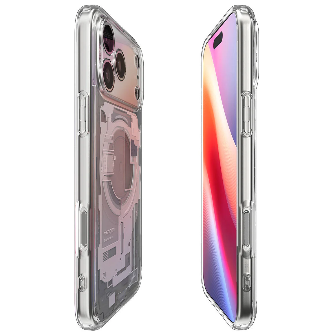 Handyhülle für iPhone 17 Pro Max, Spigen Ultra Hybrid Mag mit MagSafe, Weiß-Grau (Zero One) - Image 14