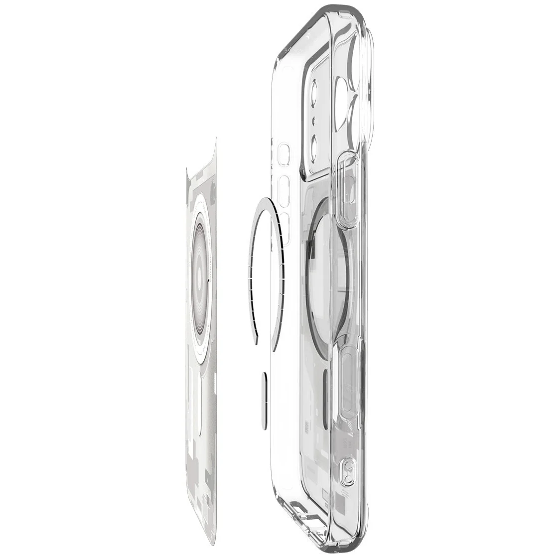Handyhülle für iPhone 17 Pro Max, Spigen Ultra Hybrid Mag mit MagSafe, Weiß-Grau (Zero One) - Image 15