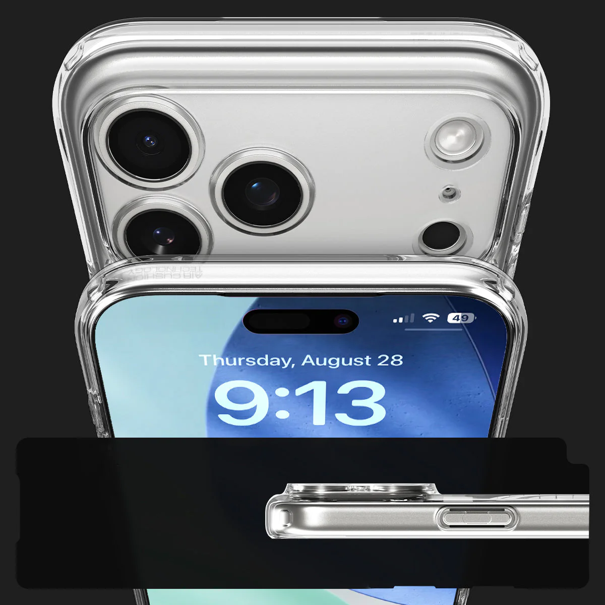 Handyhülle für iPhone 17 Pro Max, Spigen Ultra Hybrid Mag mit MagSafe, Weiß-Grau (Zero One) - Image 2