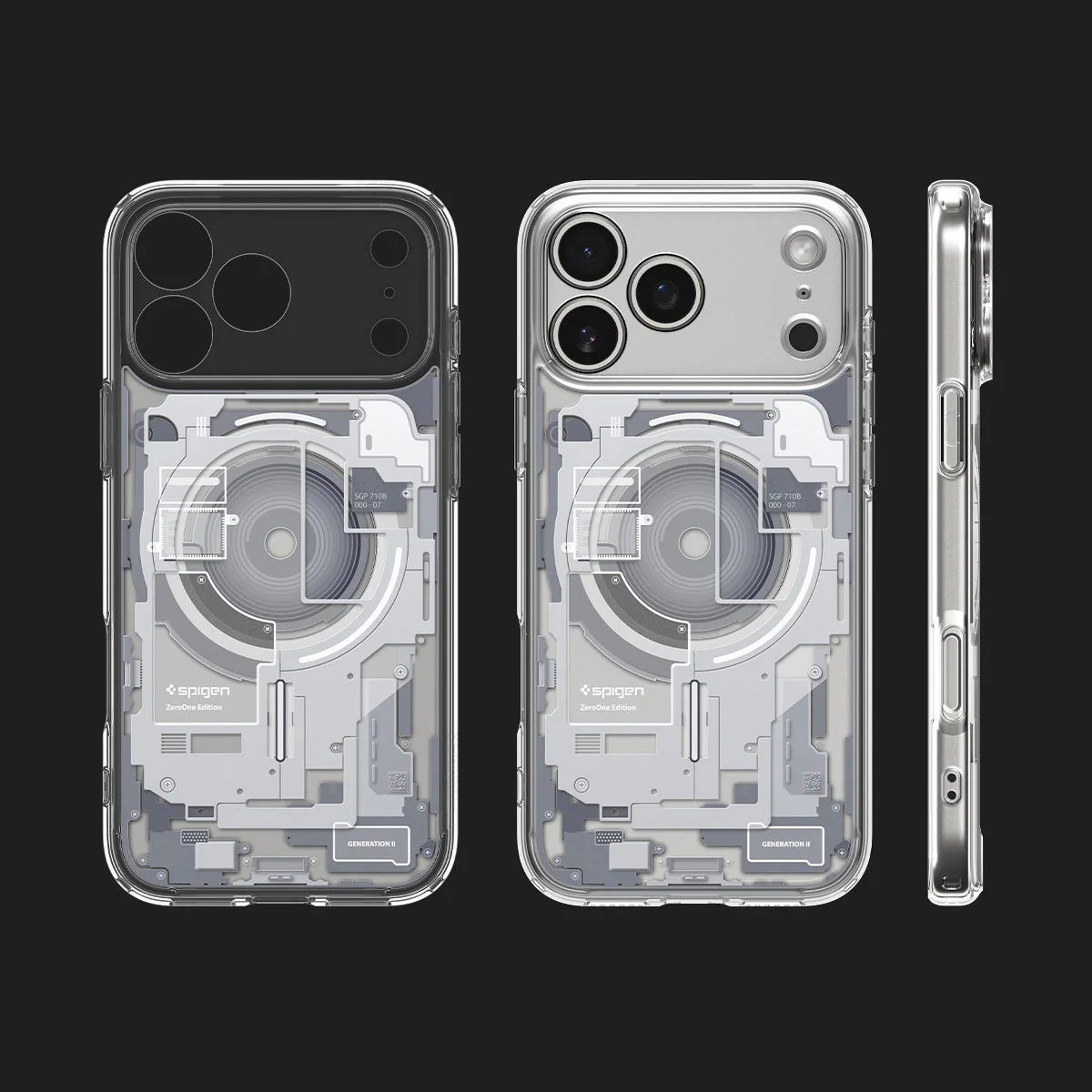 Handyhülle für iPhone 17 Pro Max, Spigen Ultra Hybrid Mag mit MagSafe, Weiß-Grau (Zero One) - Image 5