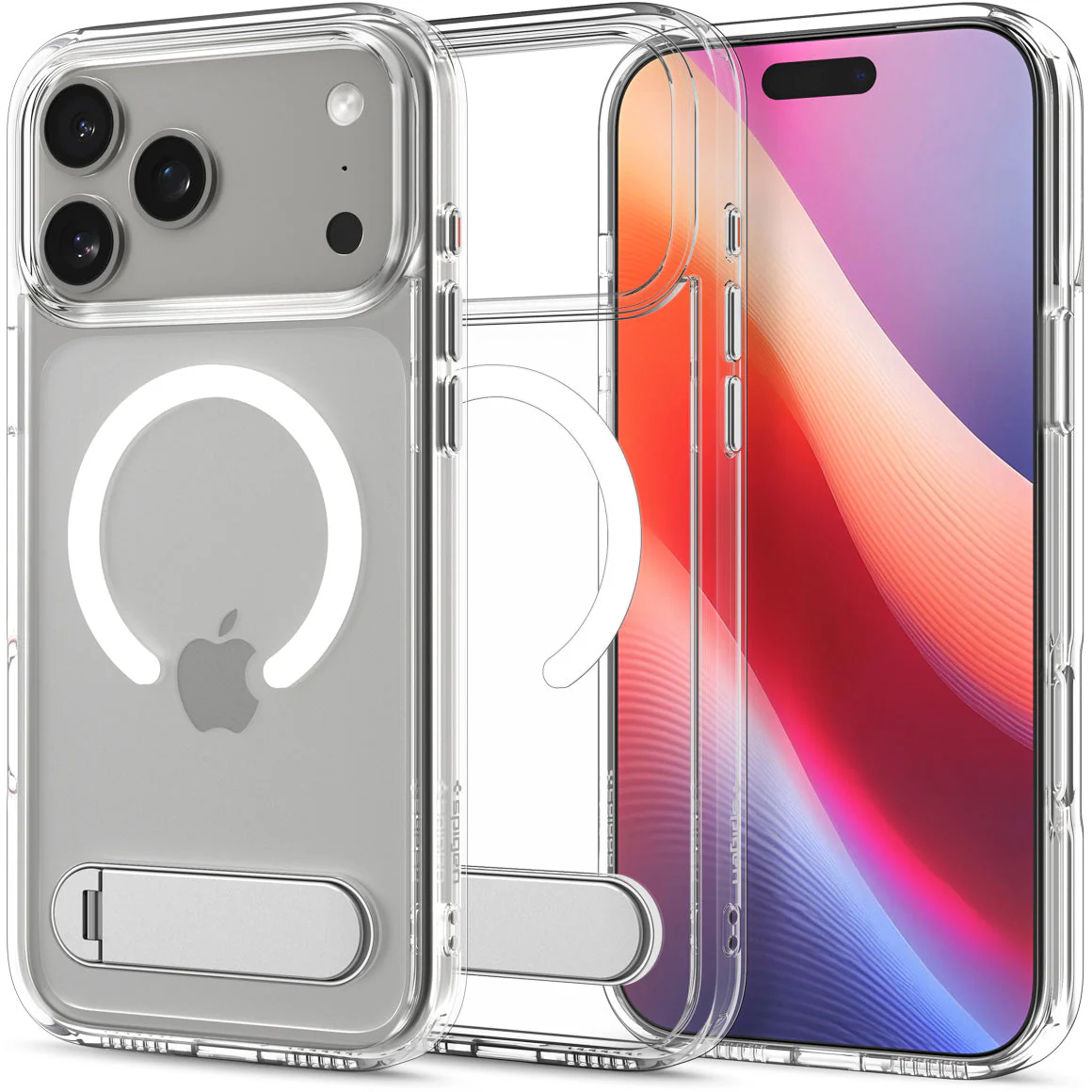 Handyhülle für iPhone 17 Pro Max, Spigen Ultra Hybrid S Mag mit MagSafe, Transparent-Weiß - Image 17