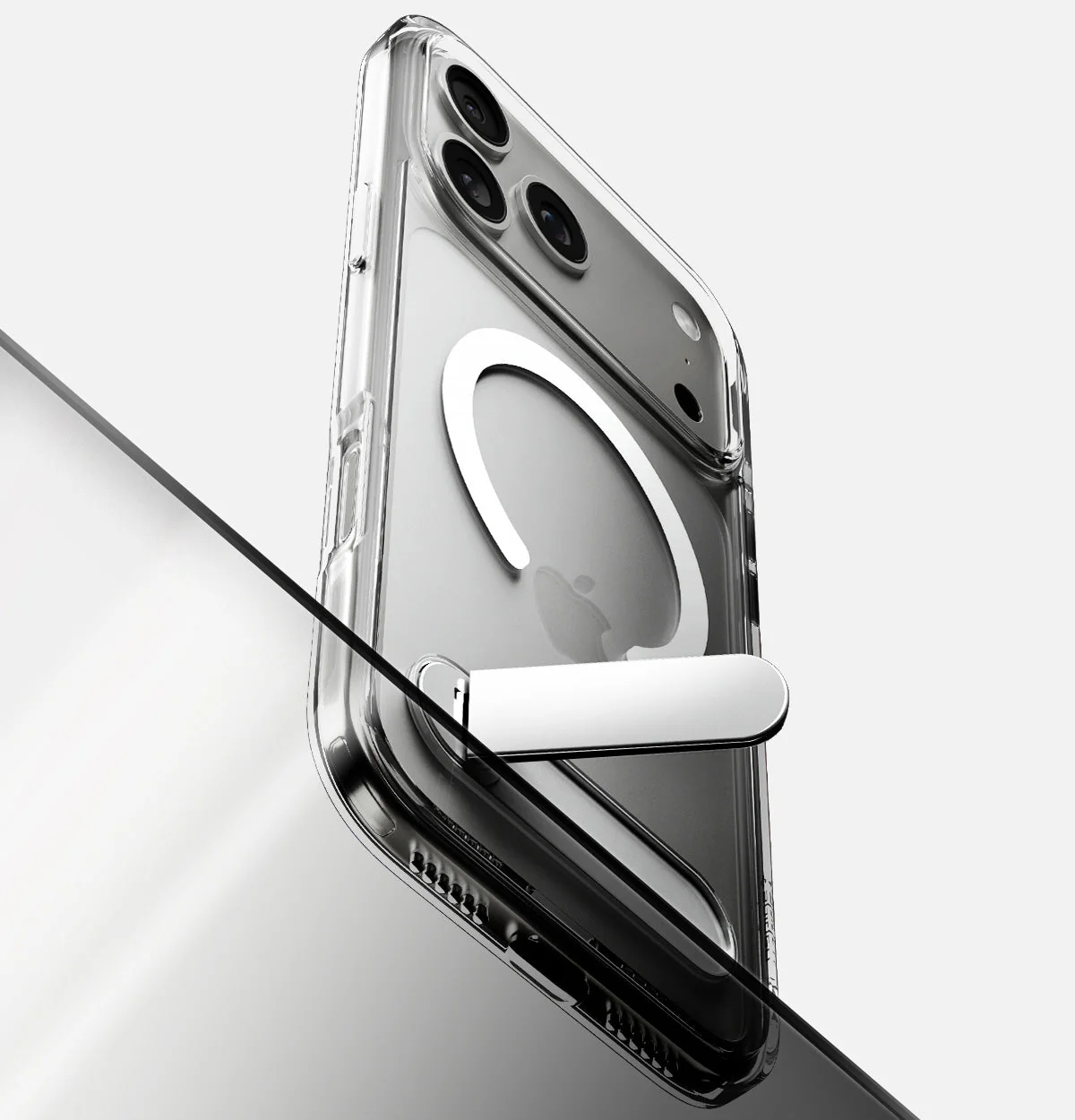 Handyhülle für iPhone 17 Pro Max, Spigen Ultra Hybrid S Mag mit MagSafe, Transparent-Weiß - Image 3