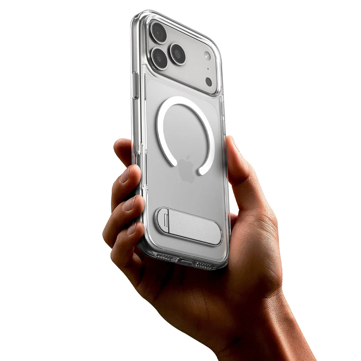 Handyhülle für iPhone 17 Pro Max, Spigen Ultra Hybrid S Mag mit MagSafe, Transparent-Weiß - Image 8