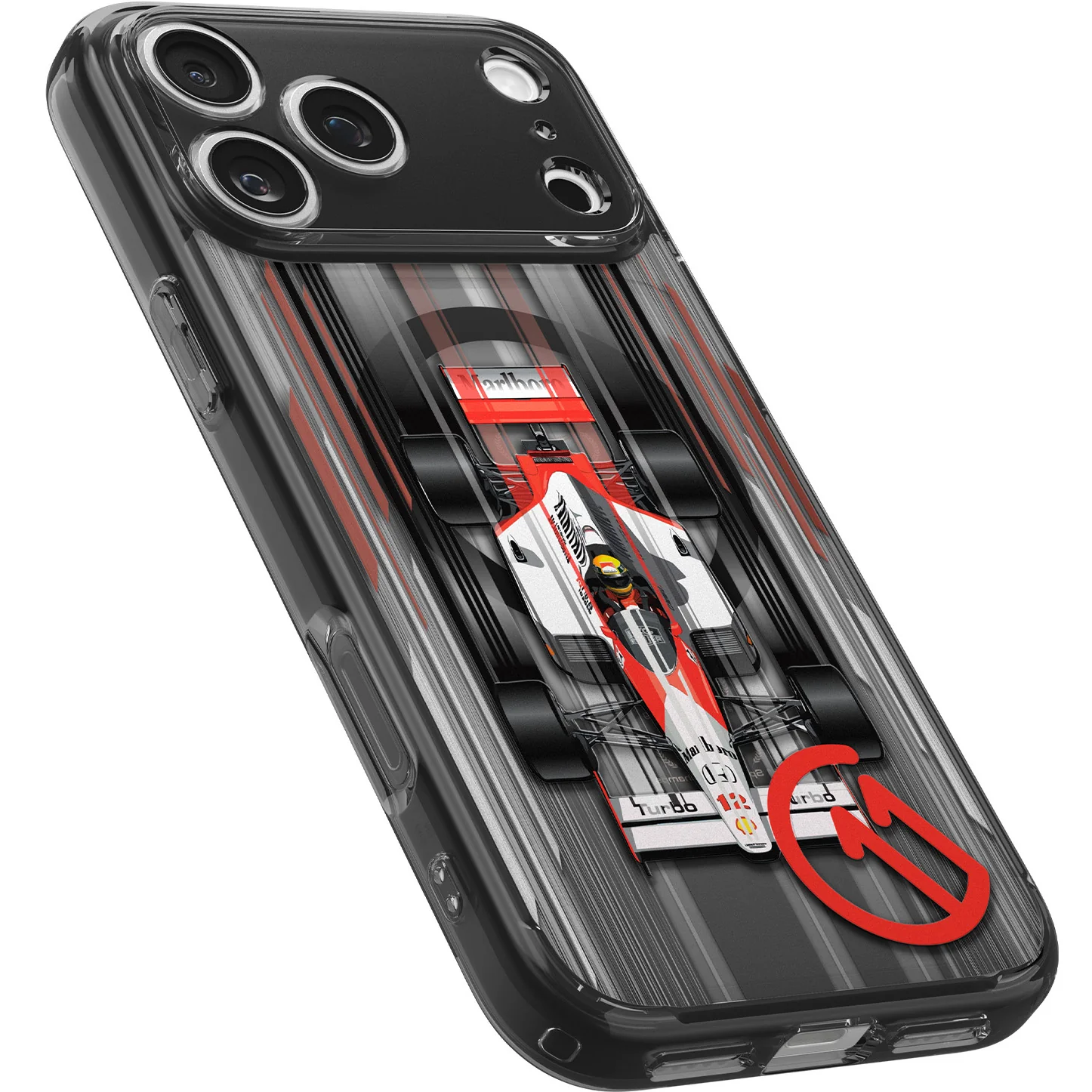 Handyhülle für iPhone 17 Pro Max, Spigen Ultra Hybrid T Mag (CC) mit MagSafe, Grau-Gemustert (C11 Turbo) - Image 4