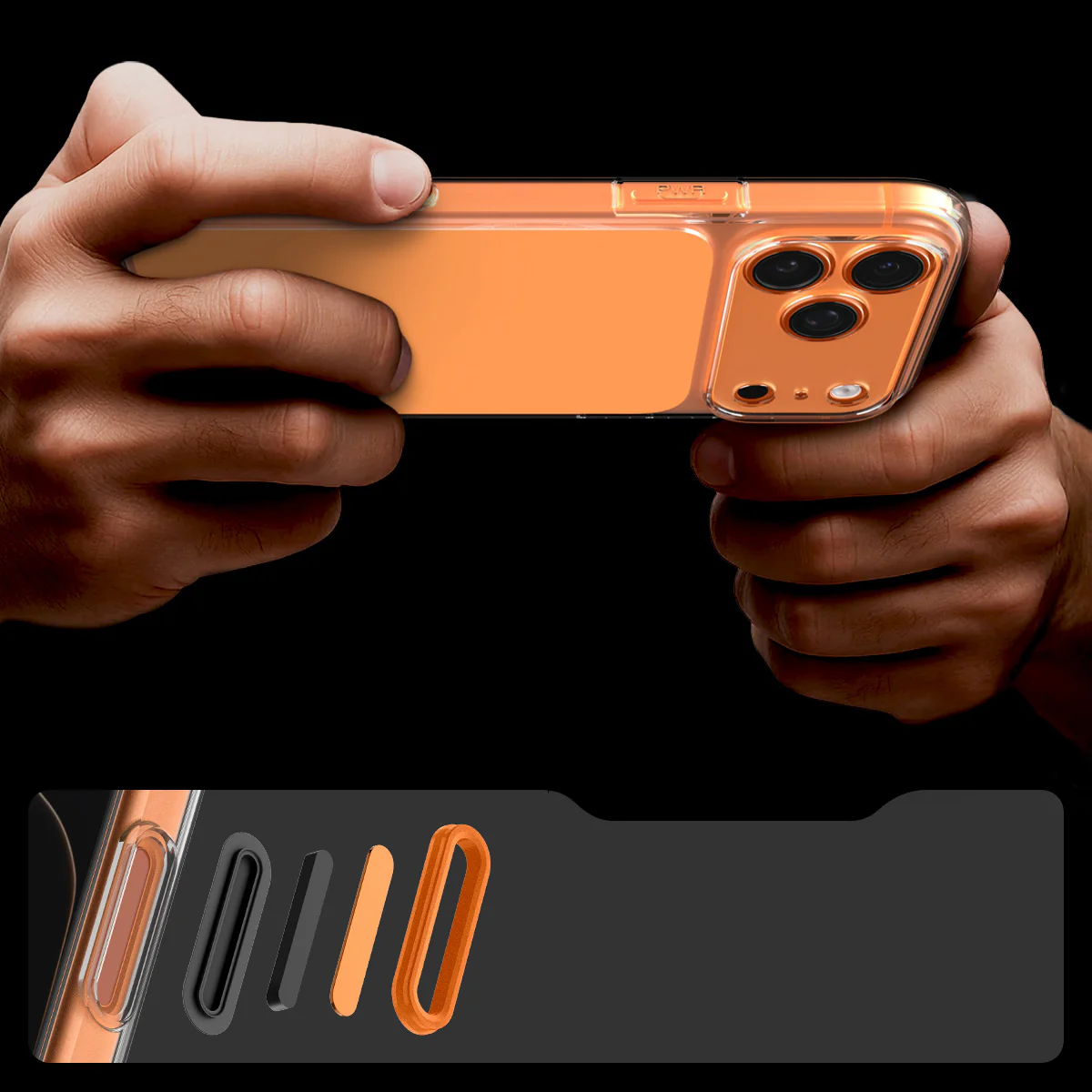 Handyhülle für iPhone 17 Pro Max, Spigen Ultra Hybrid T Mag (CC) mit MagSafe, Transparent-Orange - Image 6