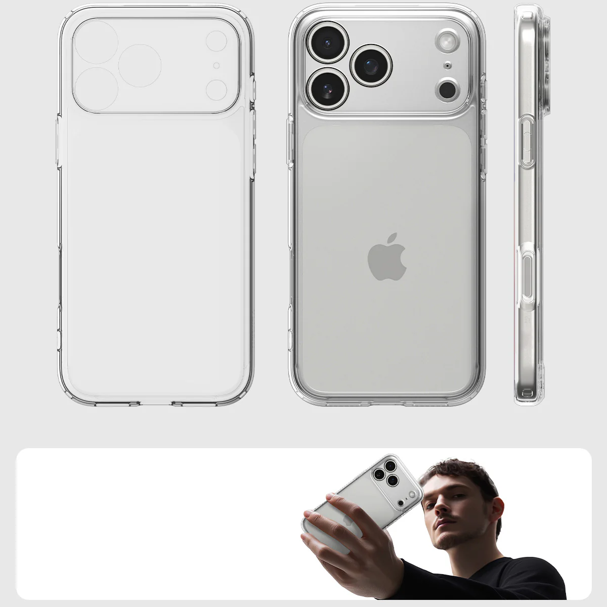 Handyhülle für iPhone 17 Pro Max, Spigen Ultra Hybrid, Transparent - Image 8