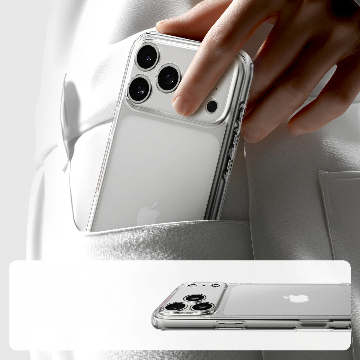 Handyhülle für iPhone 17 Pro Max, Spigen Ultra Hybrid, Transparent - Image 9