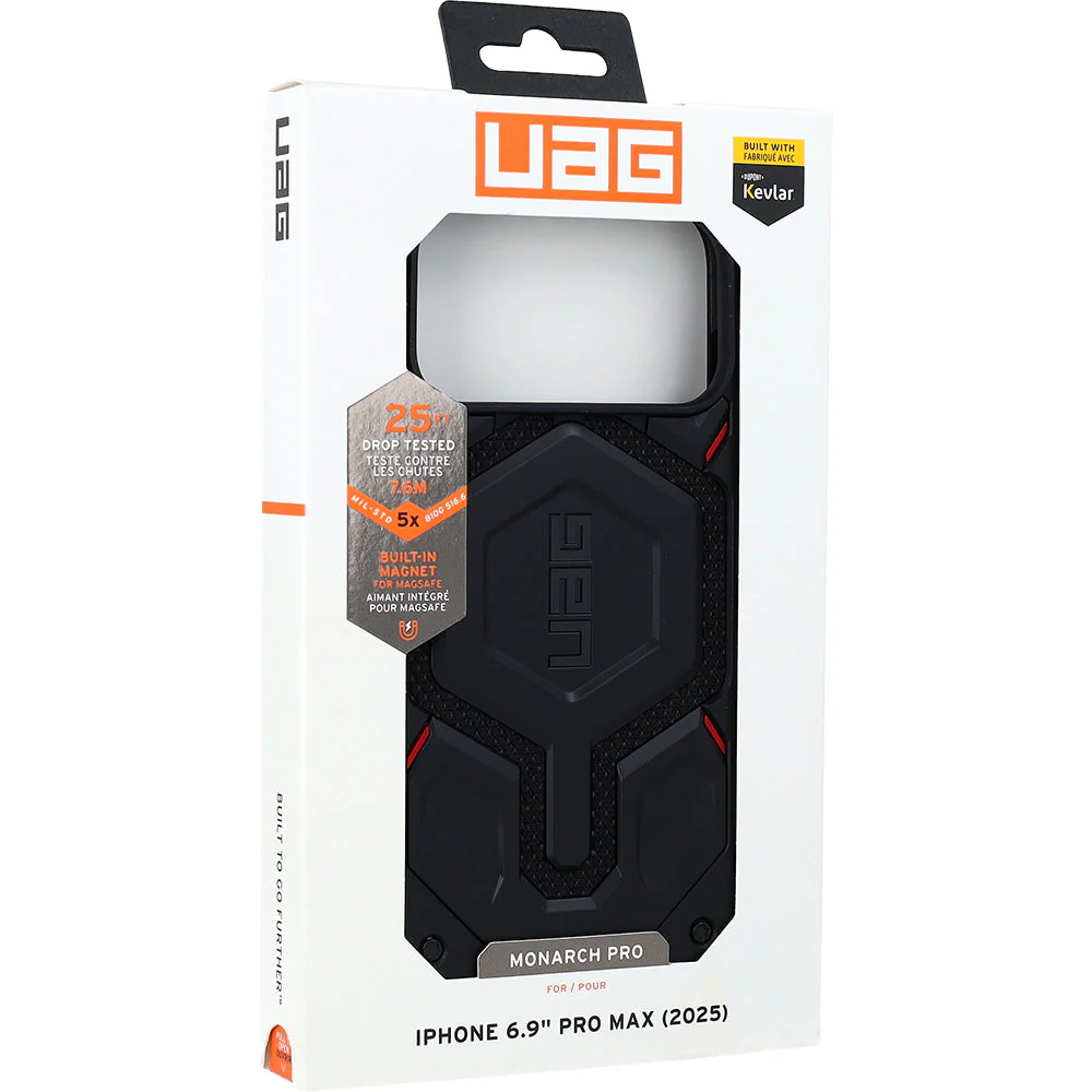 Handyhülle für iPhone 17 Pro Max, Urban Armor Gear Monarch Pro Mag mit MagSafe, Schwarz mit Kevlar - Image 6