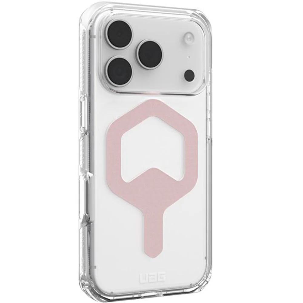 Handyhülle für iPhone 17 Pro Max, Urban Armor Gear Plyo Mag mit MagSafe, Transparent-Rosa - Image 3
