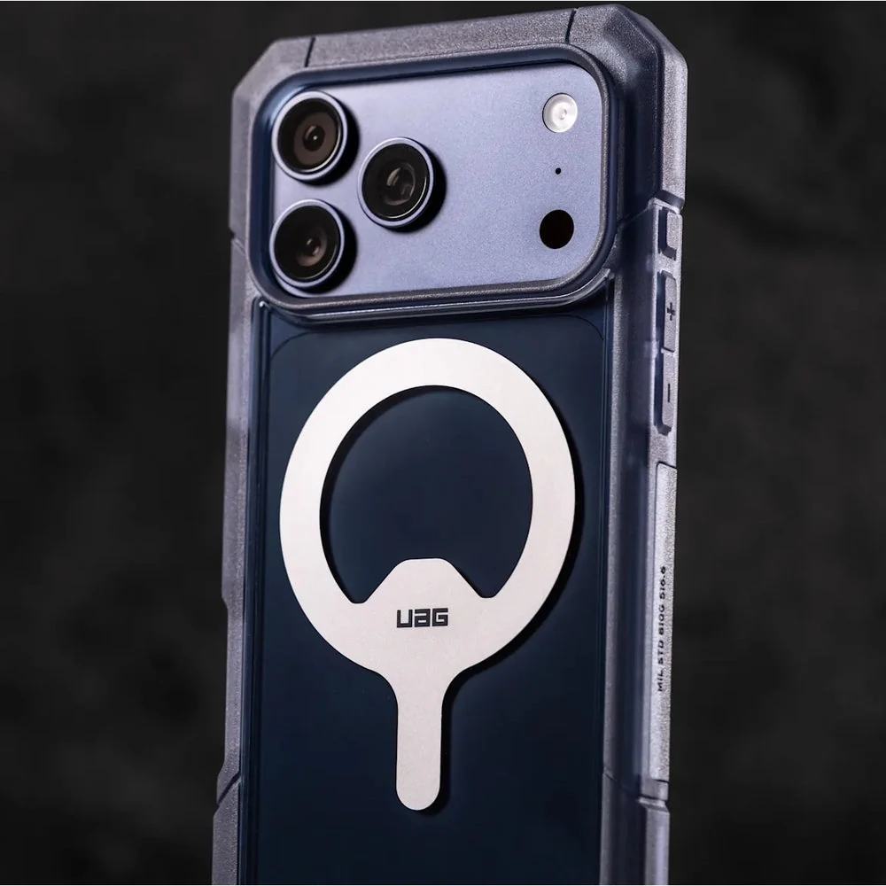 Handyhülle für iPhone 17 Pro Max, Urban Armor Gear Trooper Mag, Blau und Transparent - Image 12
