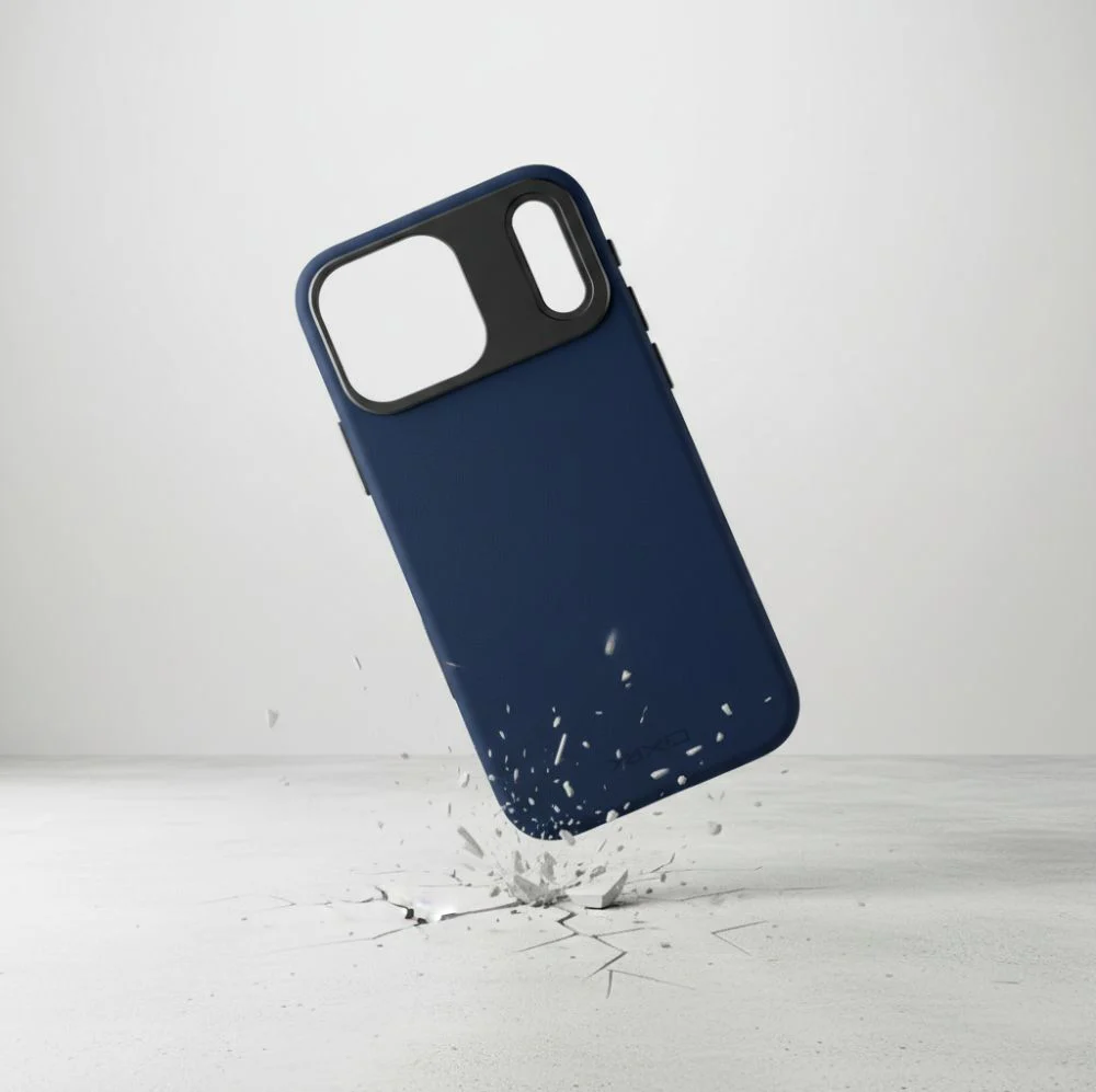 Handyhülle für iPhone 17 Pro Max, YAXO Leather Gear Slim Case MagSafe, Blau - Image 4