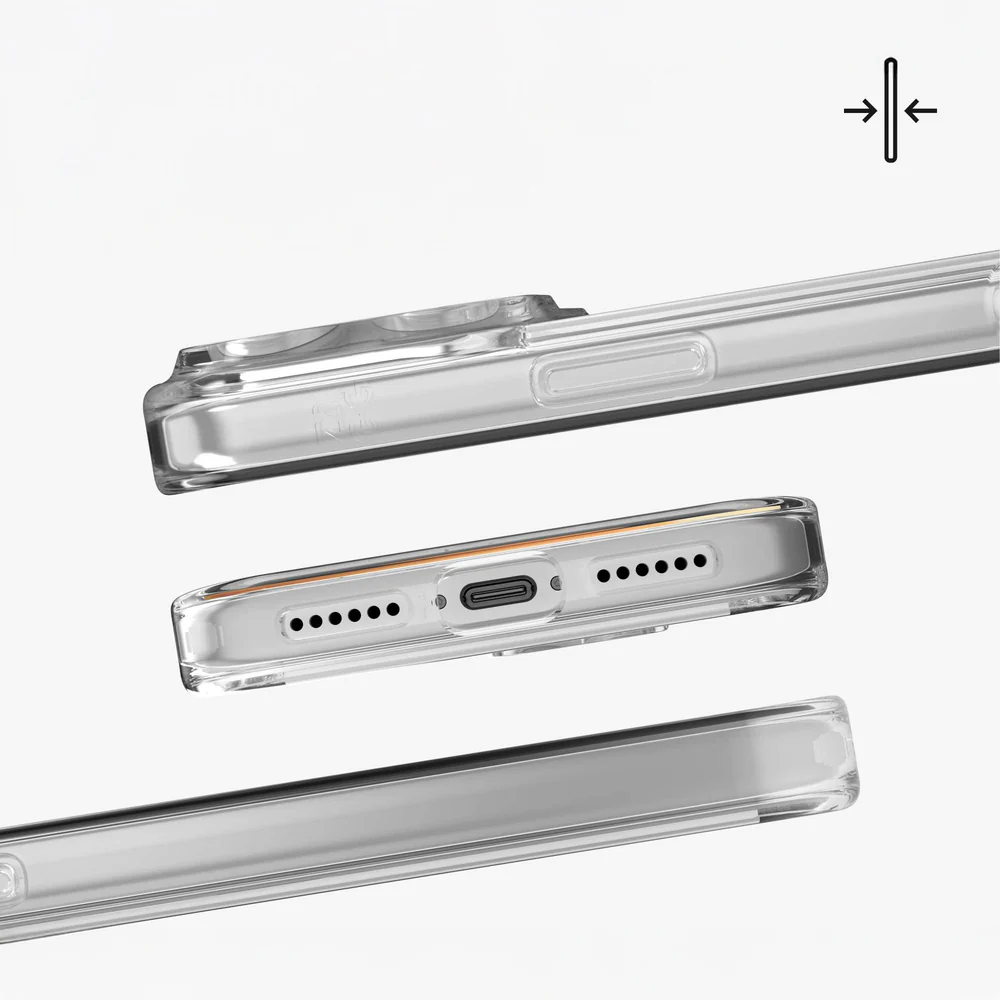 Handyhülle für iPhone 17 Pro Max, ZAGG Crystal Palace Lite Snap mit MagSafe, Transparent und Weiß - Image 7