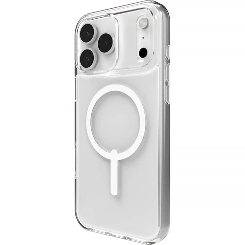 Handyhülle für iPhone 17 Pro Max, ZAGG Crystal Palace Lite Snap mit MagSafe, Transparent und Weiß - Image 9
