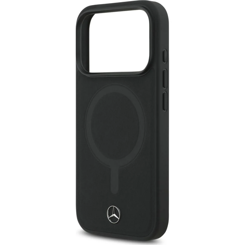 Handyhülle für iPhone 17 Pro, Mercedes-Benz Plain Smooth Leather mit MagSafe, Schwarz - Image 7