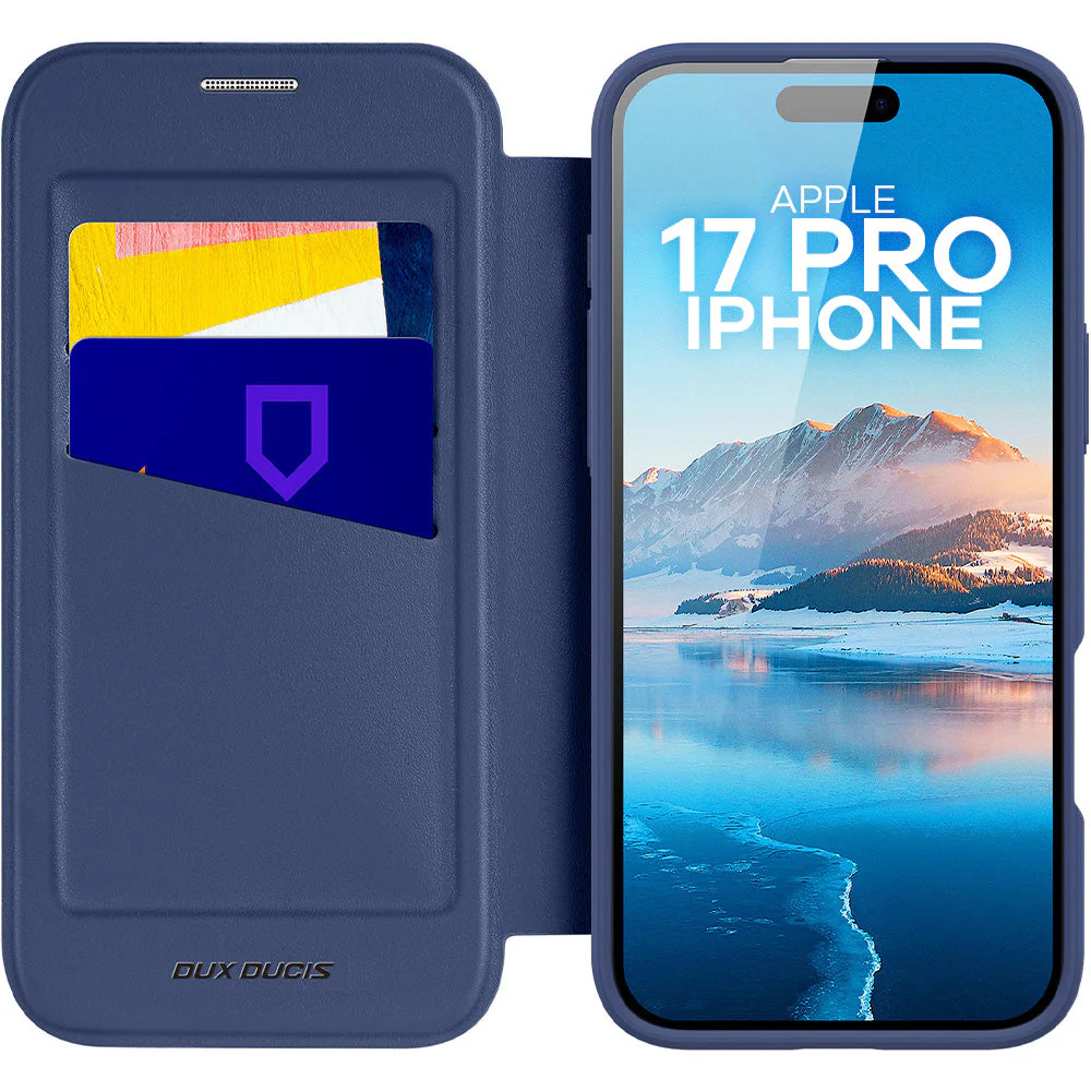 Handyhülle für iPhone 17 Pro mit MagSafe, Dux Ducis Skin X Pro Magnetic, Blau und Transparent - Image 3