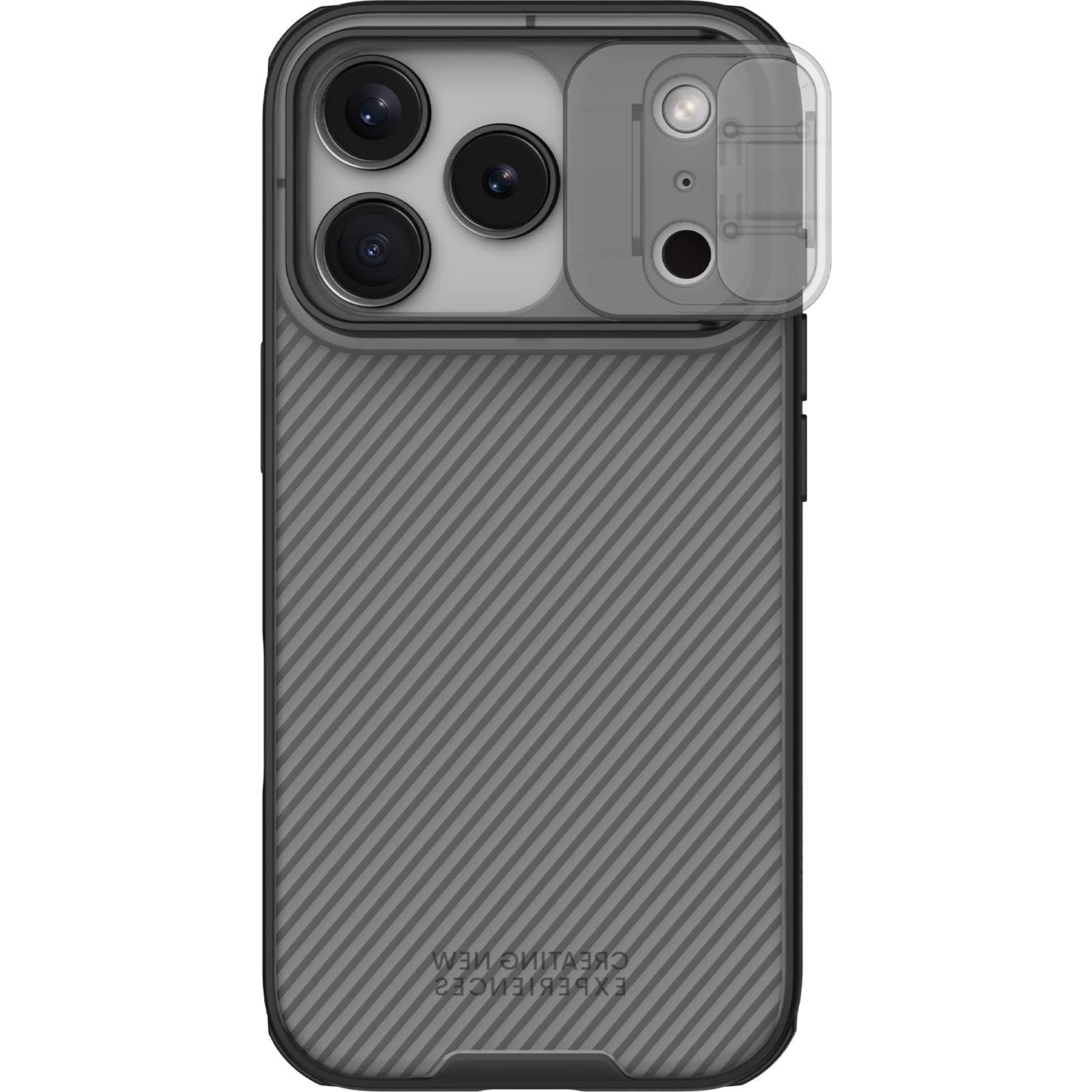 Handyhülle für iPhone 17 Pro, Nillkin CamShield Pro, Durchscheinend-Schwarz