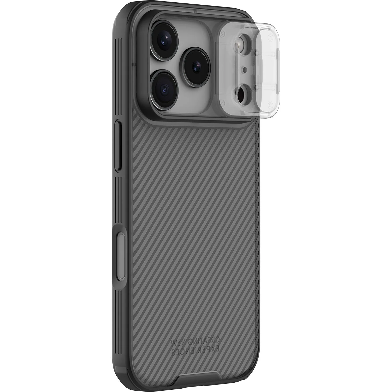 Handyhülle für iPhone 17 Pro, Nillkin CamShield Pro, Durchscheinend-Schwarz - Image 3