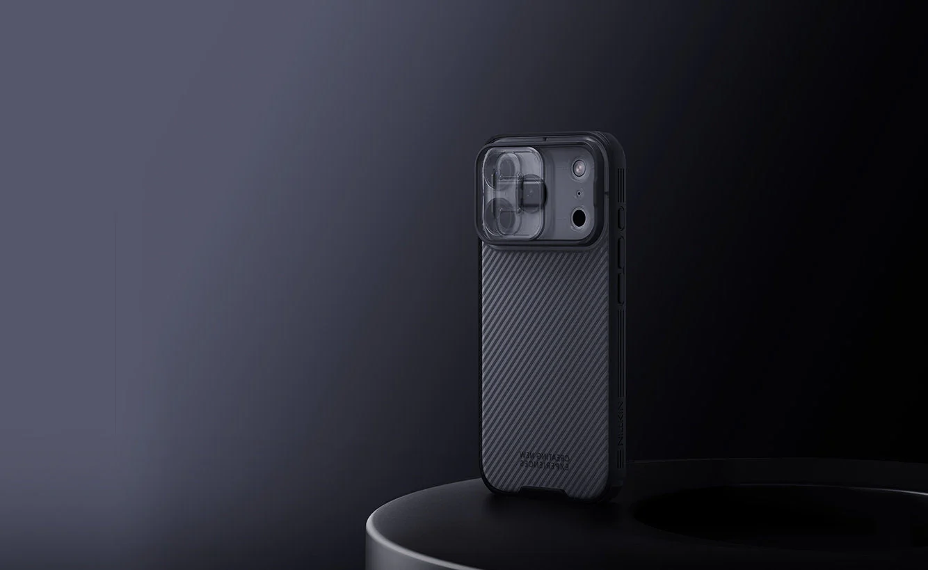 Handyhülle für iPhone 17 Pro, Nillkin CamShield Pro, Durchscheinend-Schwarz - Image 9
