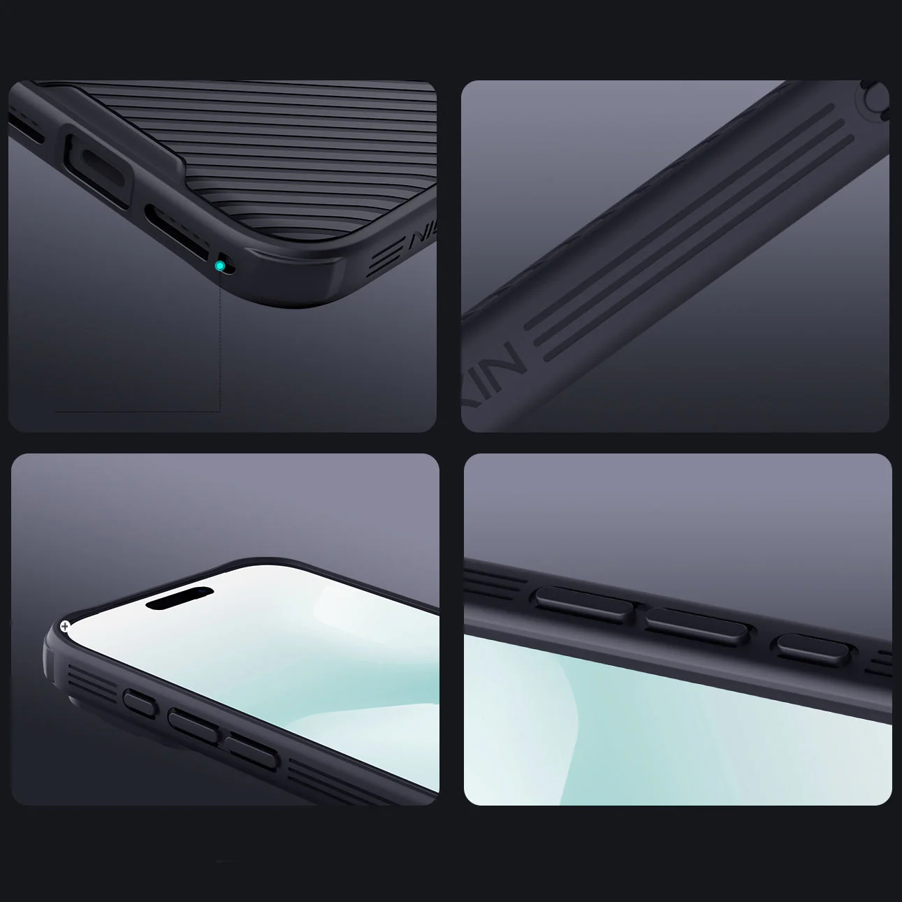 Handyhülle für iPhone 17 Pro, Nillkin CamShield Pro, Schwarz - Image 12
