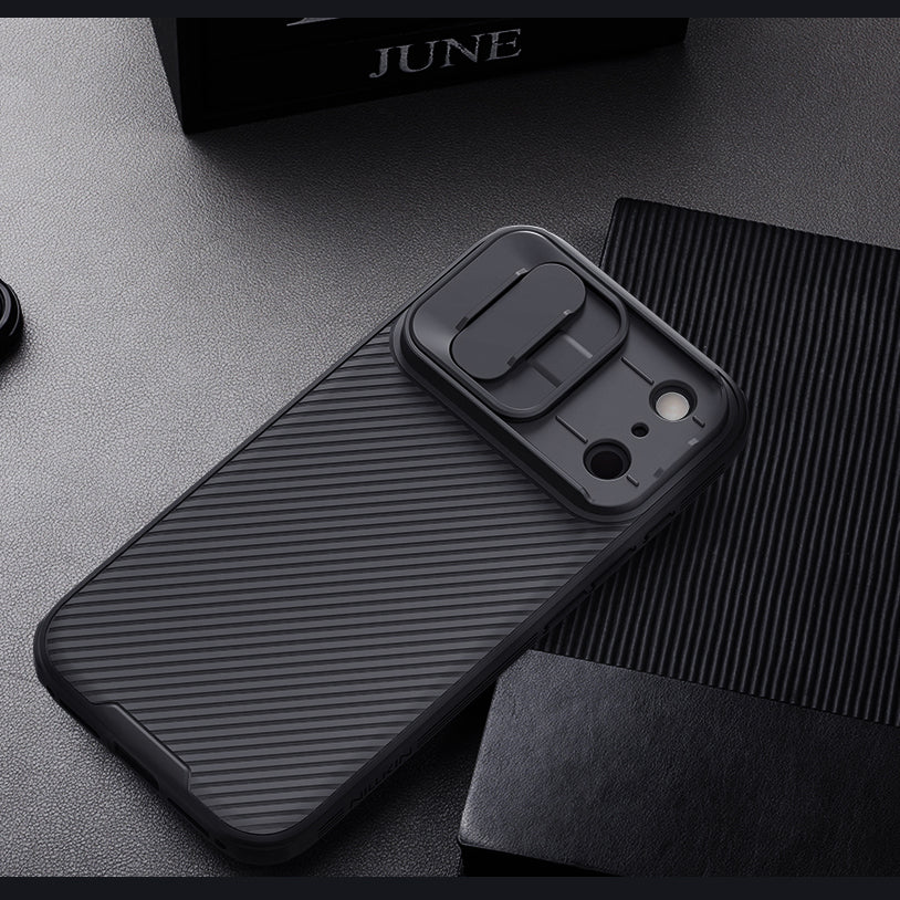 Handyhülle für iPhone 17 Pro, Nillkin CamShield Pro, Schwarz - Image 13
