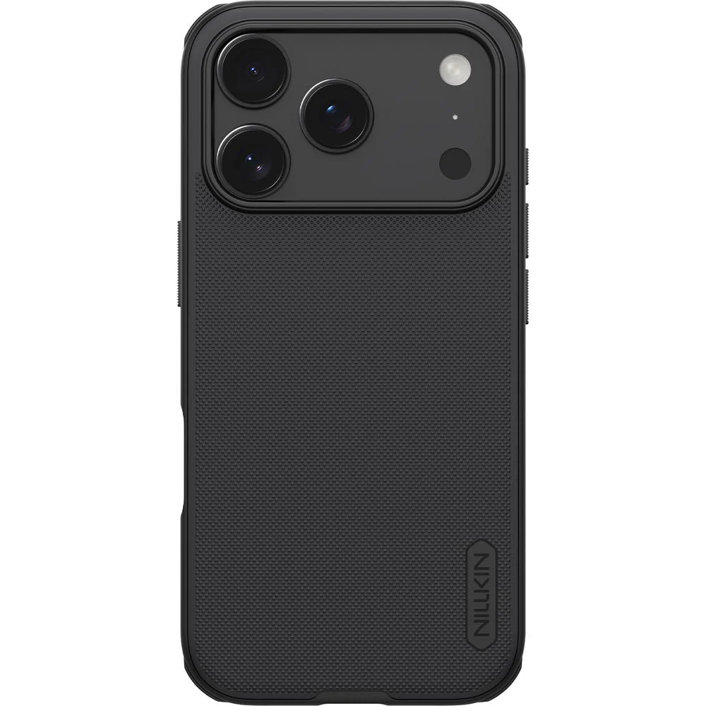 Handyhülle für iPhone 17 Pro, Nillkin Frosted Shield Pro, Schwarz