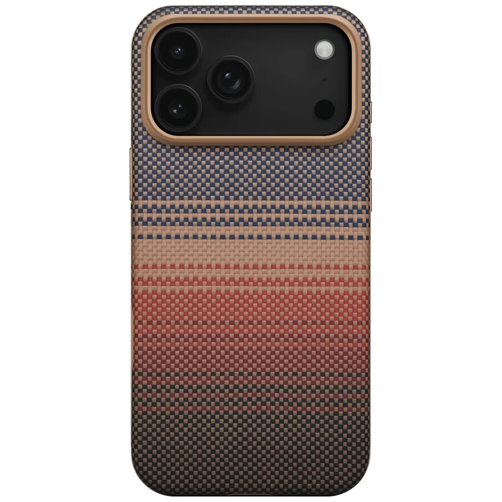Handyhülle für iPhone 17 Pro, Pitaka Aramid UltraGuard mit MagSafe, Schwarz / Braun - Image 2