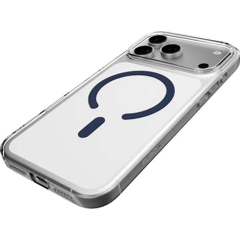 Handyhülle für iPhone 17 Pro, Puro Lite Mag Pro, Blau und Transparent - Image 6