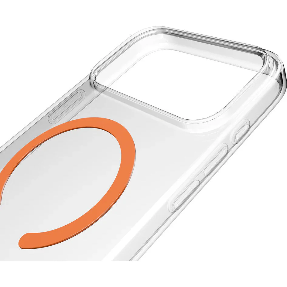 Handyhülle für iPhone 17 Pro, Puro Lite Mag Pro, Transparent-Orange - Image 4
