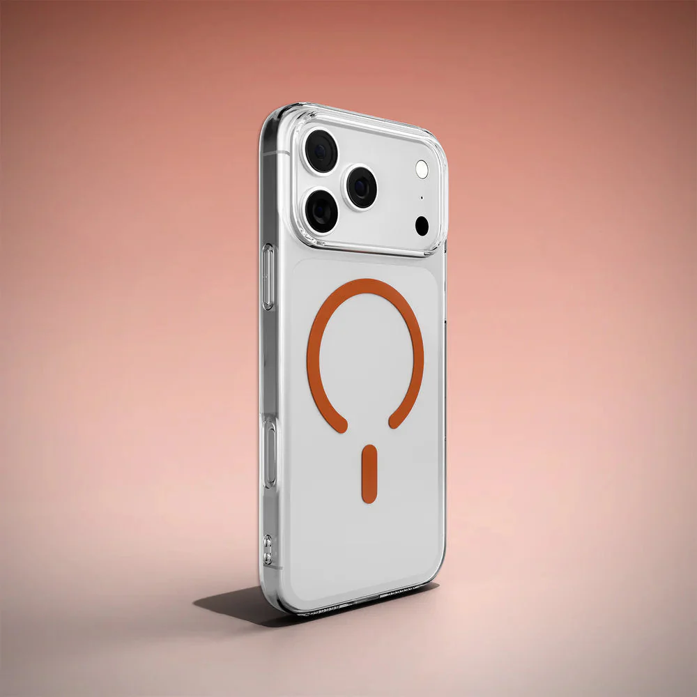 Handyhülle für iPhone 17 Pro, Puro Lite Mag Pro, Transparent-Orange - Image 7