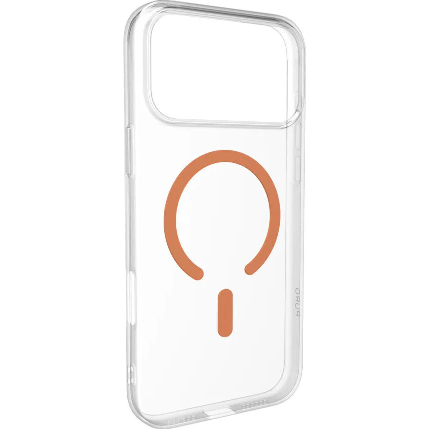 Handyhülle für iPhone 17 Pro, Puro Lite Mag Pro, Transparent-Orange - Image 8