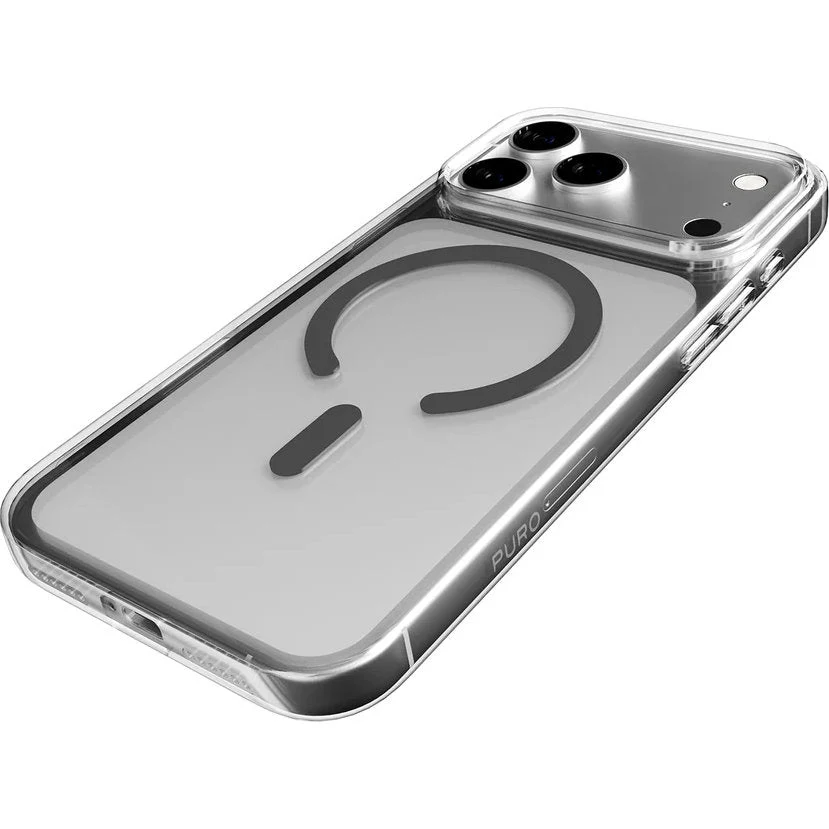 Handyhülle für iPhone 17 Pro, Puro Lite Mag Pro, Transparent und Grau - Image 6