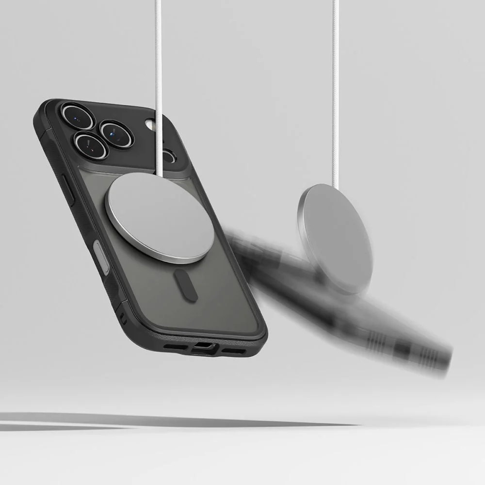 Handyhülle für iPhone 17 Pro, Ringke Fusion Bold Magnetic, Schwarz und Transparent - Image 7