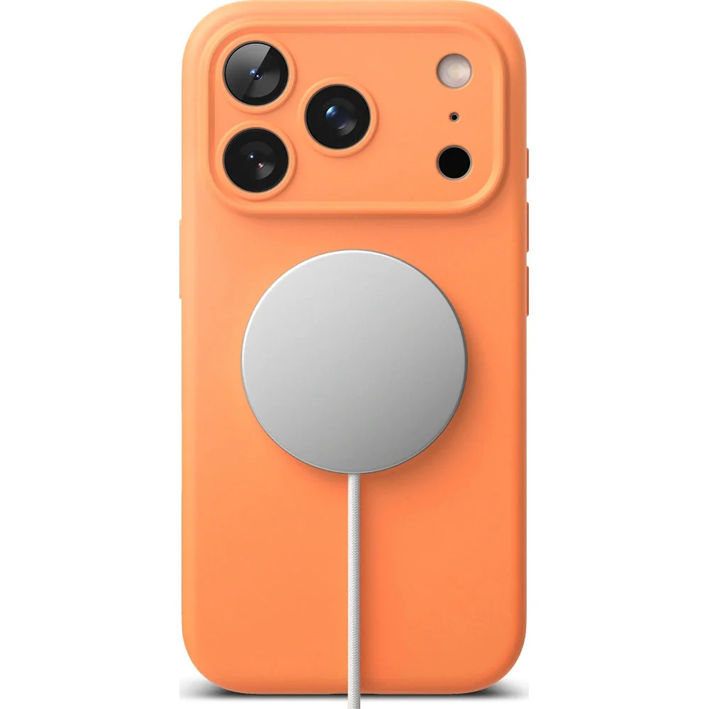 Handyhülle für iPhone 17 Pro, Ringke Silicone CC Magnetic mit MagSafe, Orange - Image 5