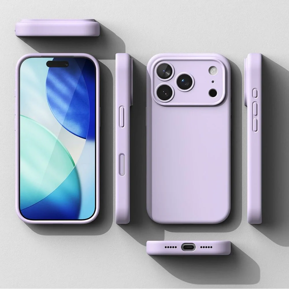 Handyhülle für iPhone 17 Pro, Ringke Silicone CC Magnetic mit MagSafe, Violett - Image 7
