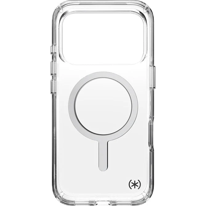 Handyhülle für iPhone 17 Pro, Speck Presidio Perfect-Clear mit MagSafe, Transparent und Silbern - Image 8