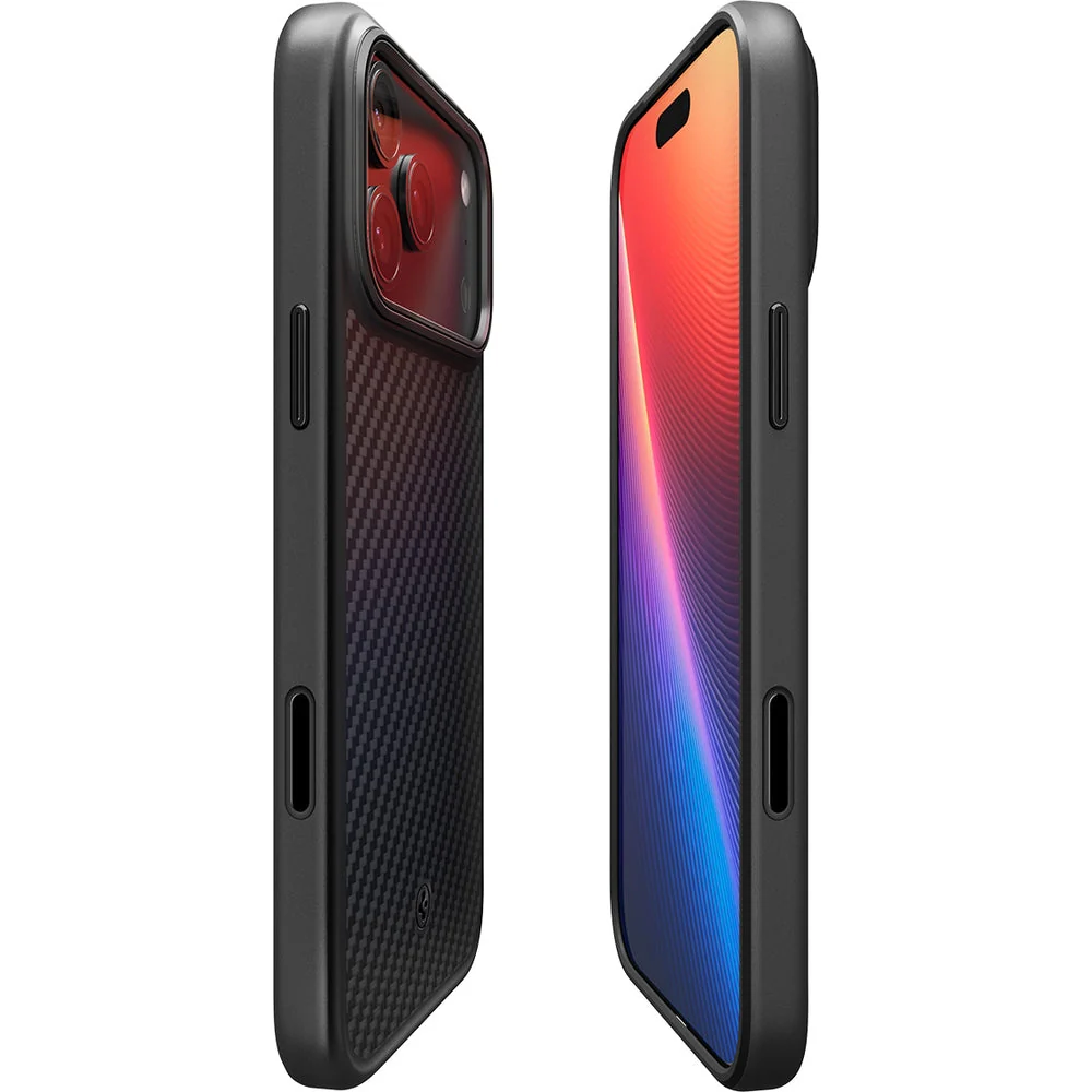 Handyhülle für iPhone 17 Pro, Spigen Enzo Aramid T Mag (CC) mit MagSafe, Schwarz - Image 10